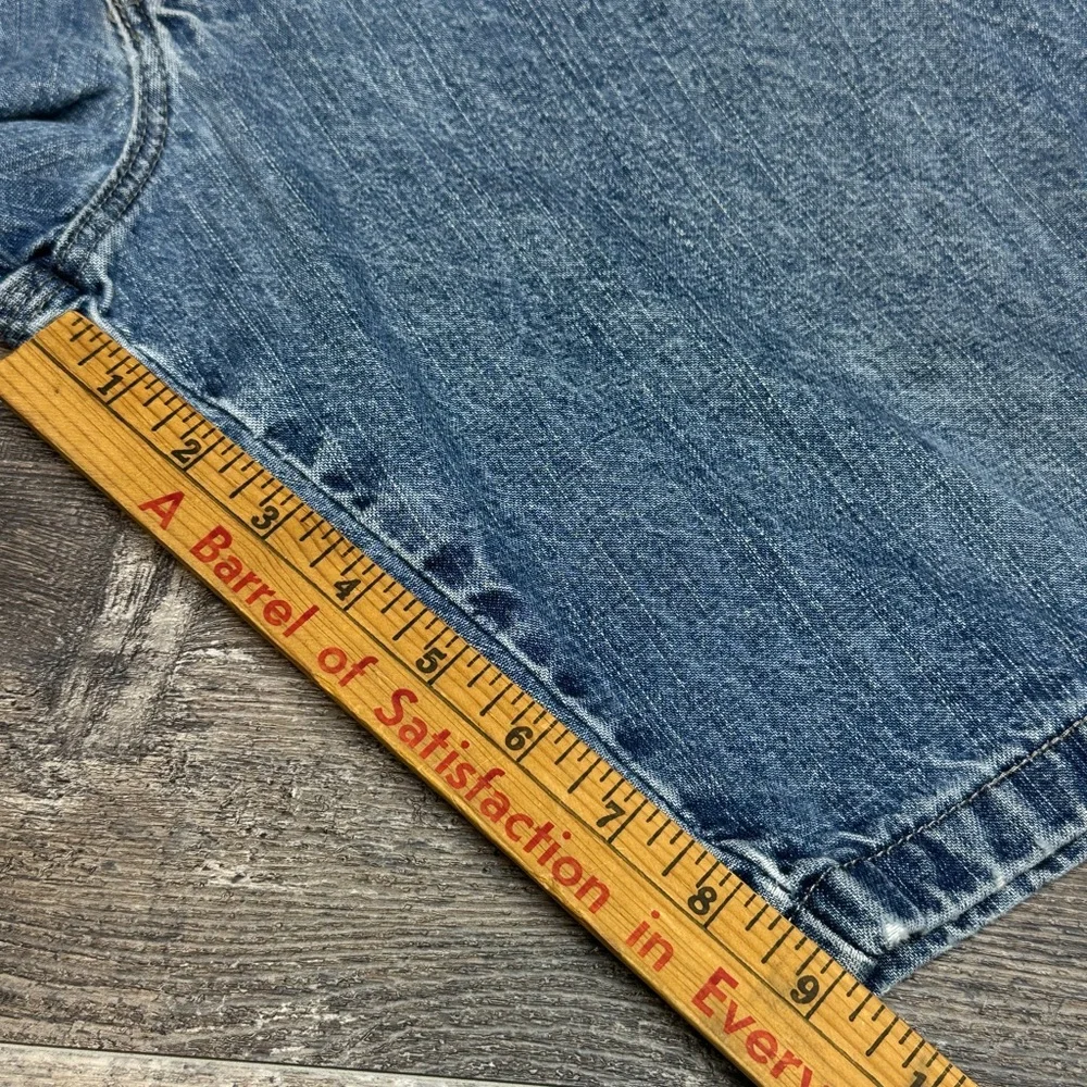 Wrangler Carpenter Shorts 34 Denim Workwear Utility Y2K Fade